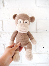 Monkey Organic Crochet Squeaky Toy